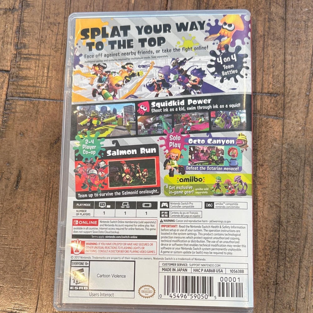 Nintendo Switch Splatoon 2 - Colorful Ink Combat - Picture 4 of 4